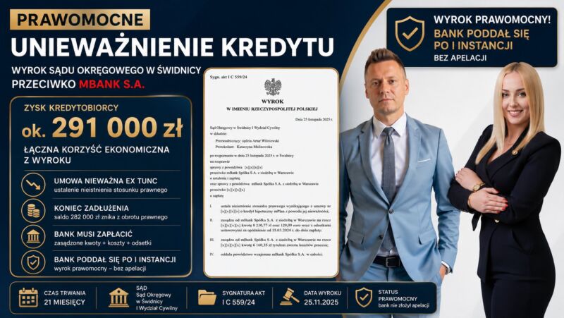 Image for the Tweet beginning: 📍 ŚWIDNICA ❤️❤️❤️❤️
Kolejni Frankowicze odzyskali