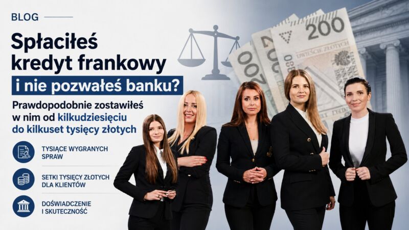 Image for the Tweet beginning: Spłaciłeś kredyt frankowy i nie