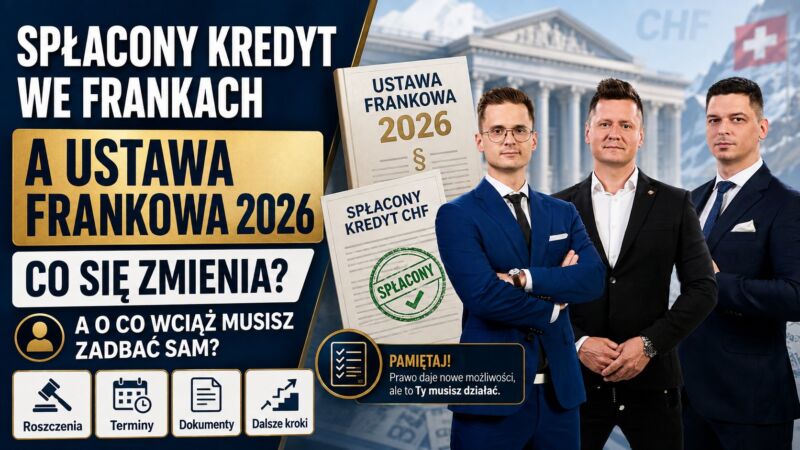 Image for the Tweet beginning: 💰 Spłaciłeś kredyt frankowy? Nowa