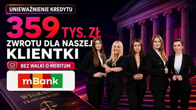 Image for the Tweet beginning: Wrocław: mBank oddaje 359 tys.